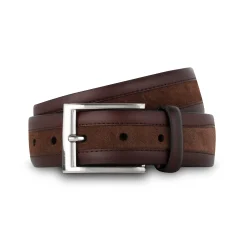 LodinG Ceintures*Ceinture homme en cuir lisse et veau velours