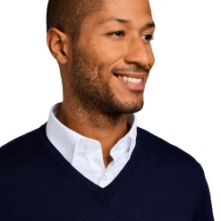 LodinG Maille*Pull col v 100% pure laine Mérinos