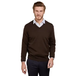 LodinG Maille*Pull col v 100% pure laine Mérinos