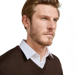 LodinG Maille*Pull col v 100% pure laine Mérinos