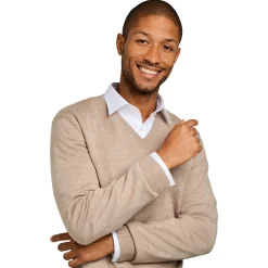 LodinG Maille*Pull col v 100% pure laine Mérinos