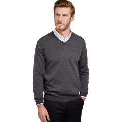 LodinG Maille*Pull col v 100% pure laine Mérinos