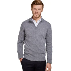 LodinG Maille*Pull col zip laine Mérinos et cachemire
