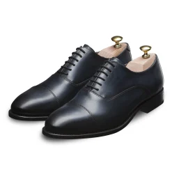 LodinG Richelieu*Richelieu bleu nuit à bout droit rapporté Wickham 399