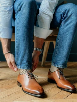 LodinG Richelieu*Richelieu One-Cut à bout fleuri Milan 345